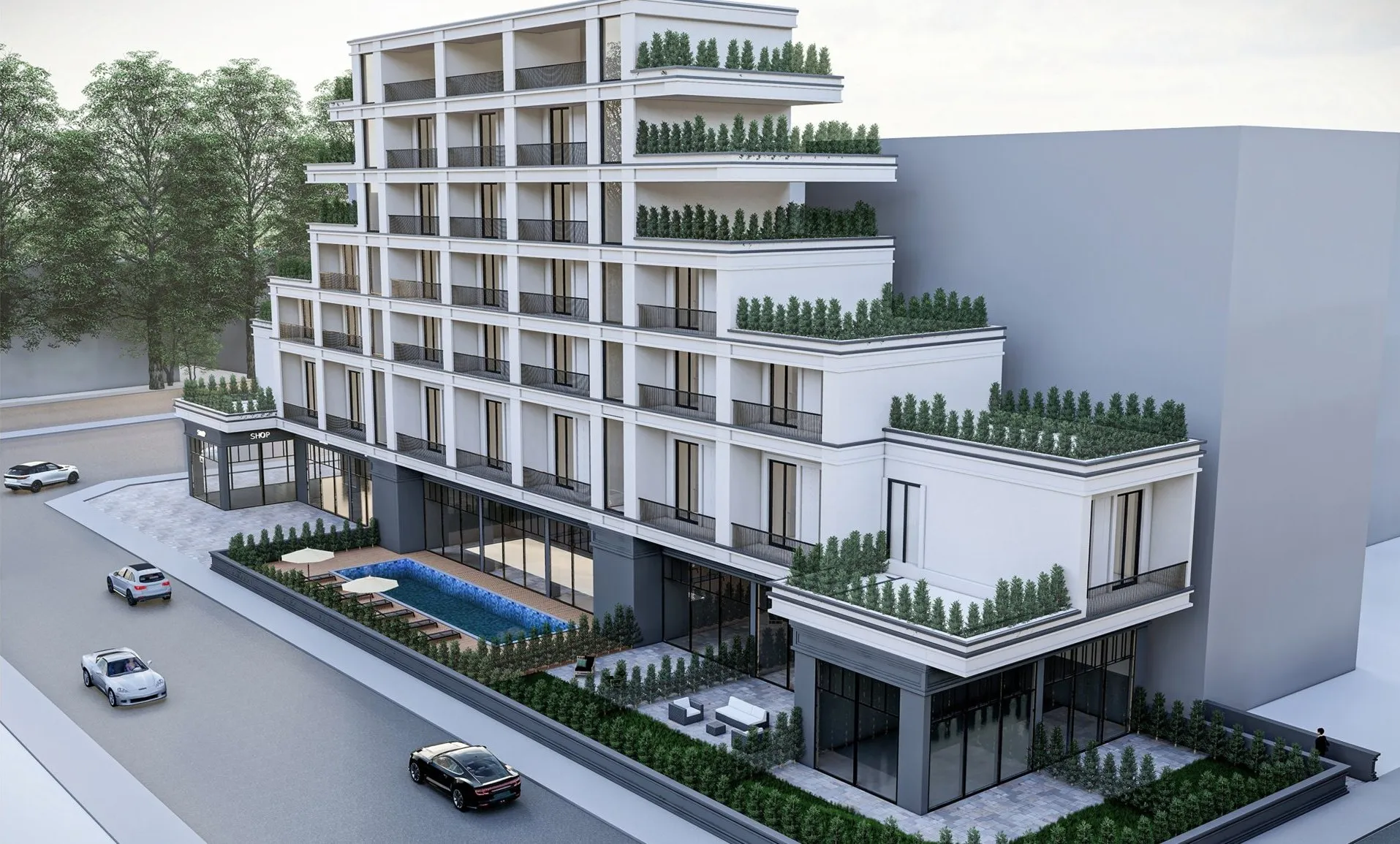 Stepped-Terrace Residences